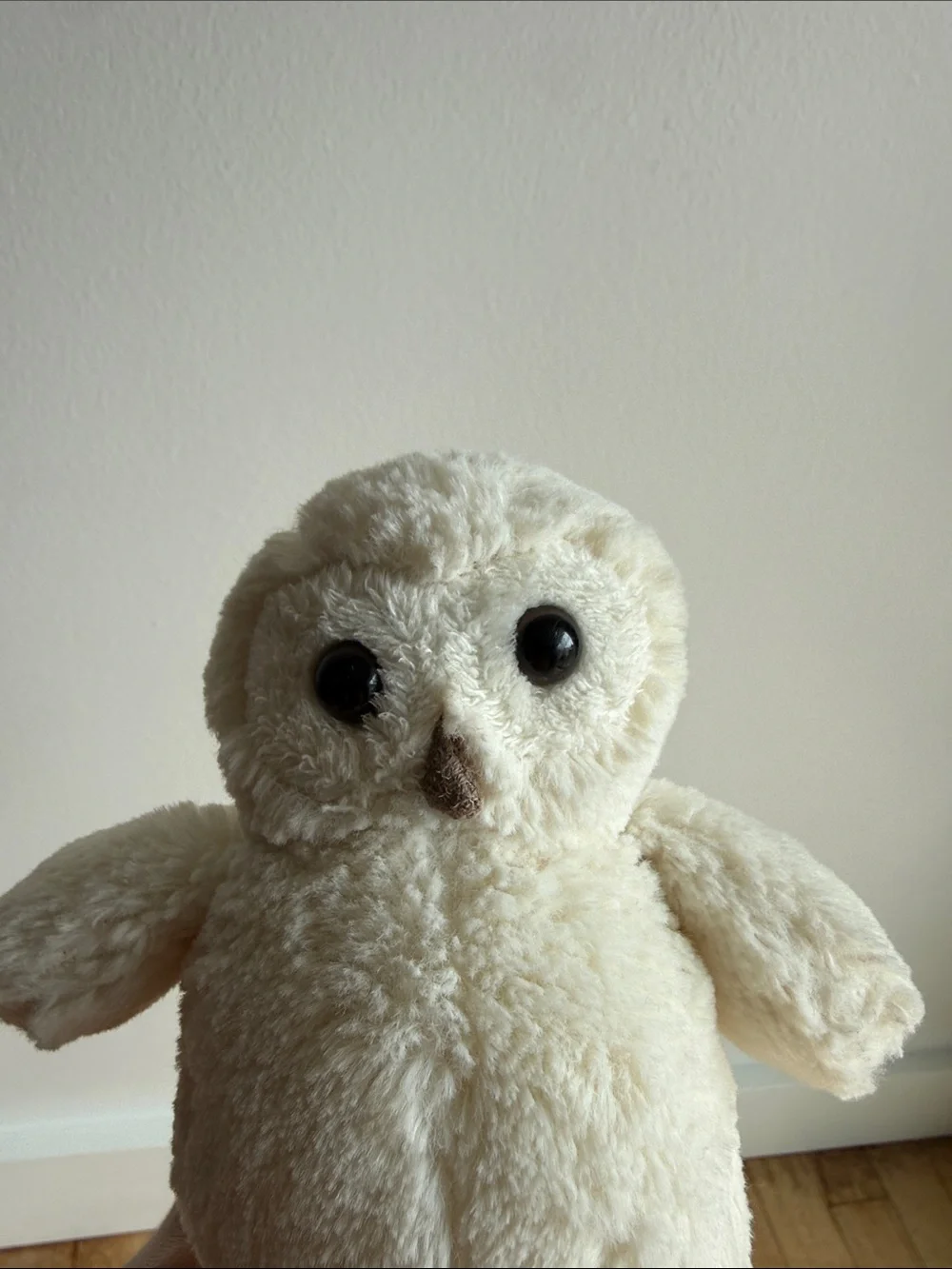 Jelly Cat Plush White Owl Pet Toy - Soft Bird Plush